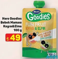 HERO GOODİES BEBEK MAMASI KAYISI & ELMA 100 G HERO GOODİES BEBEK MAMASI KAYISI & ELMA 100 G